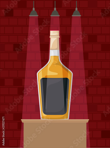 best drink bottle alcohol icon vector illustration design
