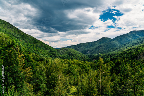 Beautiful Carpathian Mountains Summer Landscape In Romania © radub85