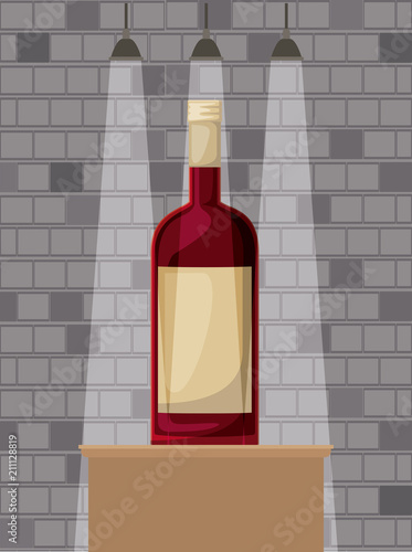 best drink bottle alcohol icon vector illustration design