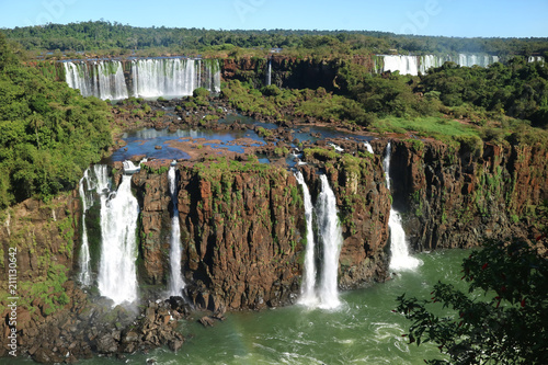 Iguazu falls from the Brazilian side  Foz do Iguacu  Brazil