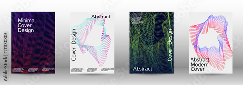 A set of modern abstract covers.