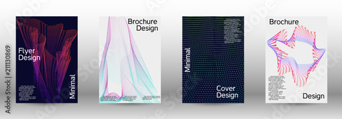 A set of modern abstract covers.