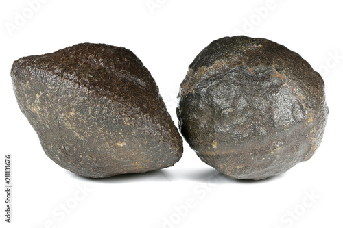 Принти на полотні male and female Moqui marbles from Navajo Sandstone of southeast Utah, USA isola