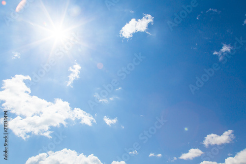 Sky and sun background