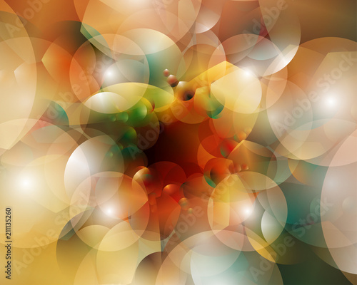 Abstract vector background composed of simple elements