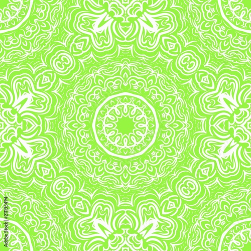 Unique, abstract floral color pattern. Seamless vector illustration. For design, wallpaper, background, print