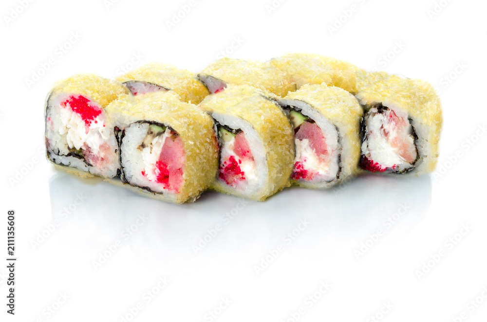 MiTo salmon tempura, sushi, rolls, poppies, Japanese cuisine MiTo salmon tempura, sushi, rolls, poppies, Japanese cuisine