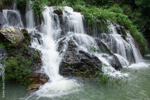 Fototapeta Naklejka Na Ścianę i Meble -  Beautiful waterfall in the forest