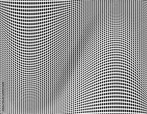 Halftone pattern Digital gradient with dots. Futuristic panel. Vector illustration photo