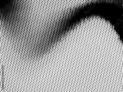 Halftone pattern Digital gradient with dots. Futuristic panel. Vector illustration