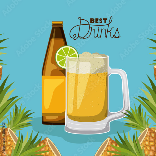 best drink bottle with cup over floral frame.