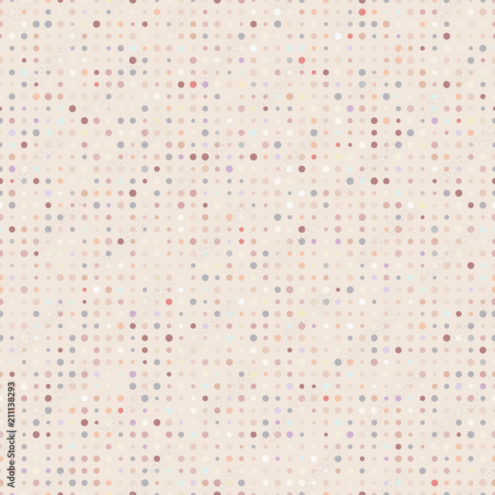 Seamless polka dot pattern. Beige vector background Seamless polka dot pattern. Beige vector background