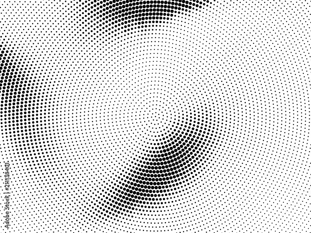 Halftone pattern Digital gradient with dots. Futuristic panel. Vector illustration