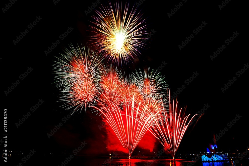 Firework for celebration lighting art background Firework for celebration lighting art background