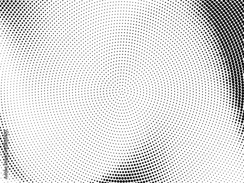 Halftone pattern Digital gradient with dots. Futuristic panel. Vector illustration