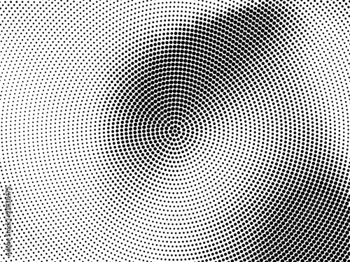 Halftone pattern Digital gradient with dots. Futuristic panel. Vector illustration