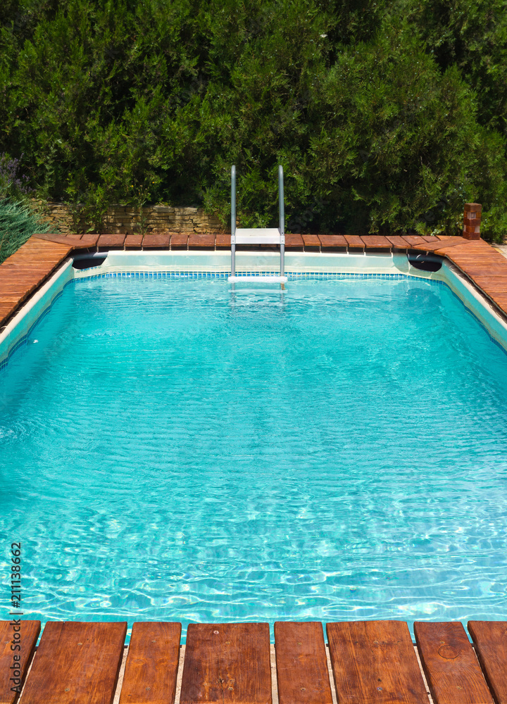 Outdoors swimming pool