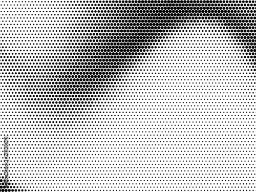 Halftone pattern Digital gradient with dots. Futuristic panel. Vector illustration