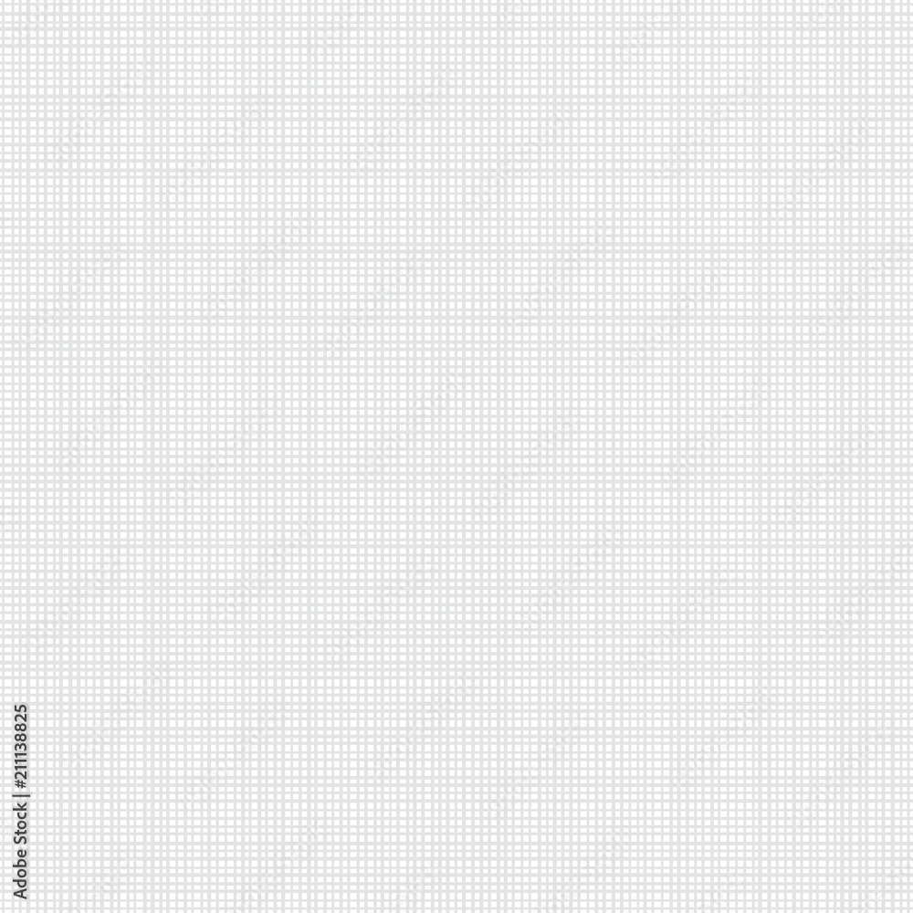 White fabric texture. Vector textile seamless pattern