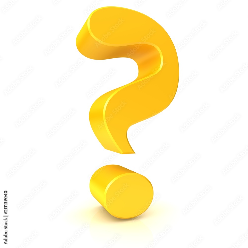 golden question mark 3d golden question mark 3d