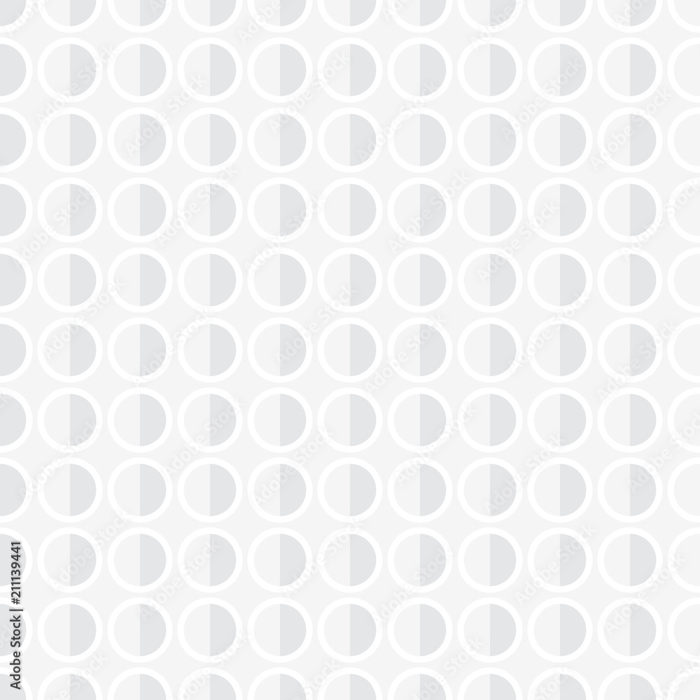 popular abstract white gray european gorgeous oval circle stack luxury pattern seamless wallpaper background