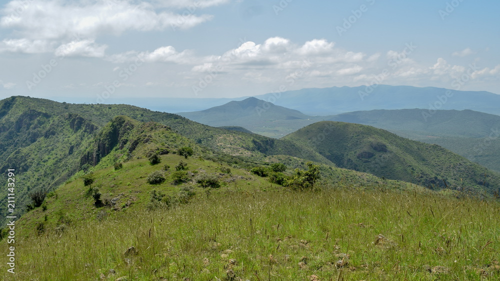 Naklejka premium Scenic views in the Olororka Mountain Range, Kenya