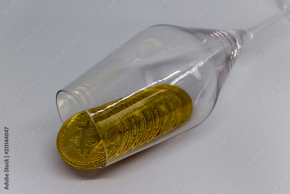 Fototapeta premium Bitcoin Feier