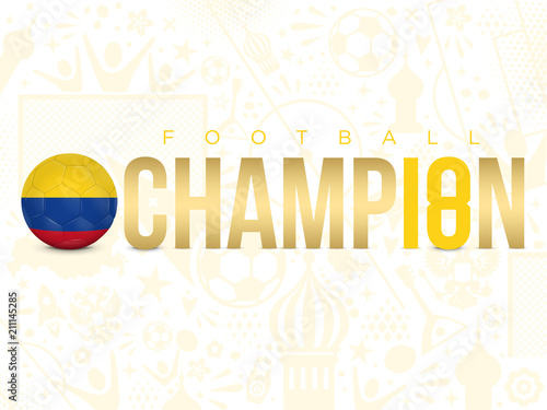 COLOMBIE - CHAMPION FOOTBALL