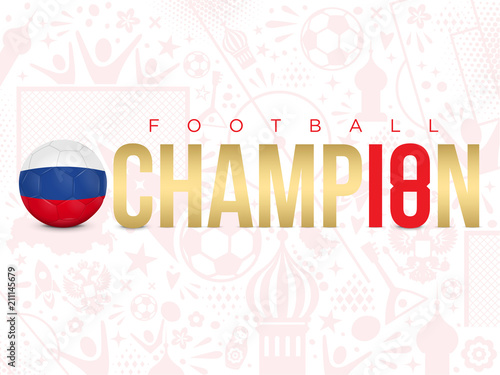 RUSSIE - CHAMPION FOOTBALL