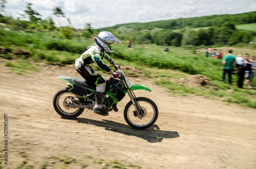Fototapeta Naklejka Na Ścianę i Meble -  Motocross competition unduro