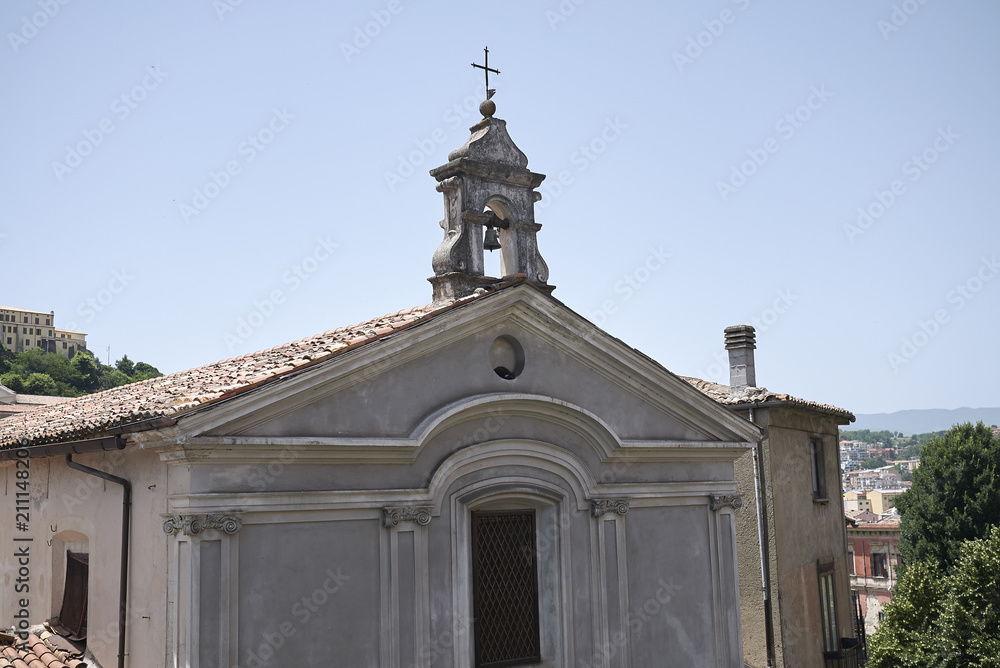 Cosenza, Italy - June 12, 2018 : View of Santa Croce delle Domenicane church