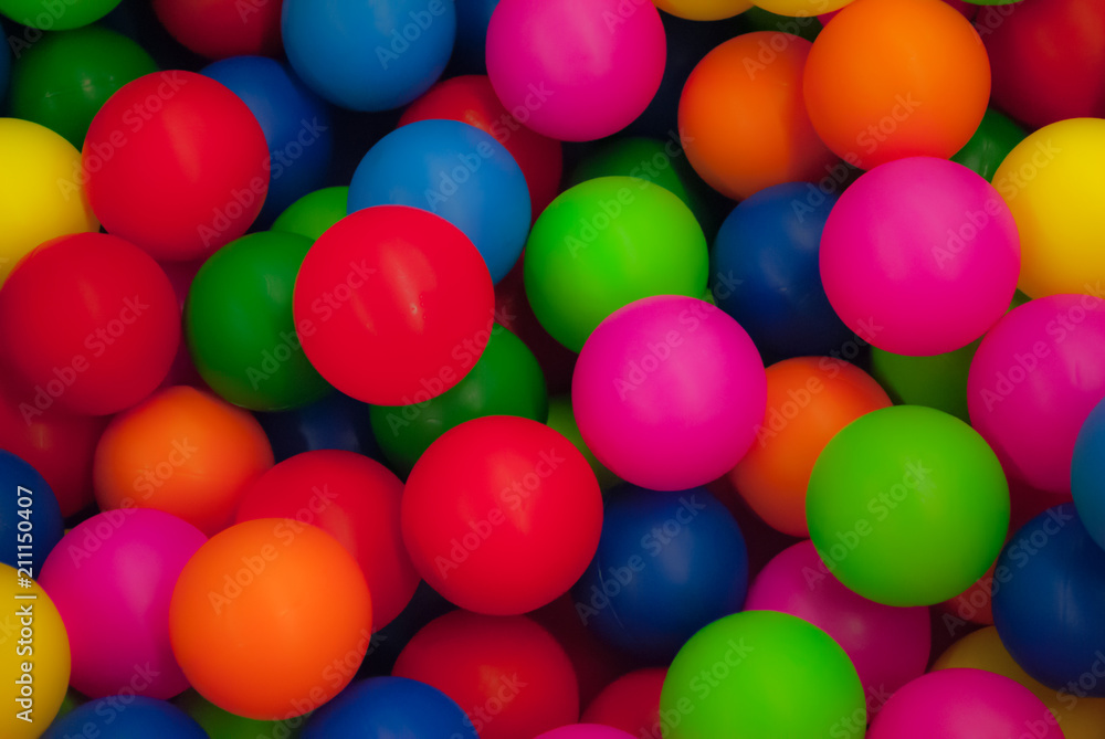 many colored balls