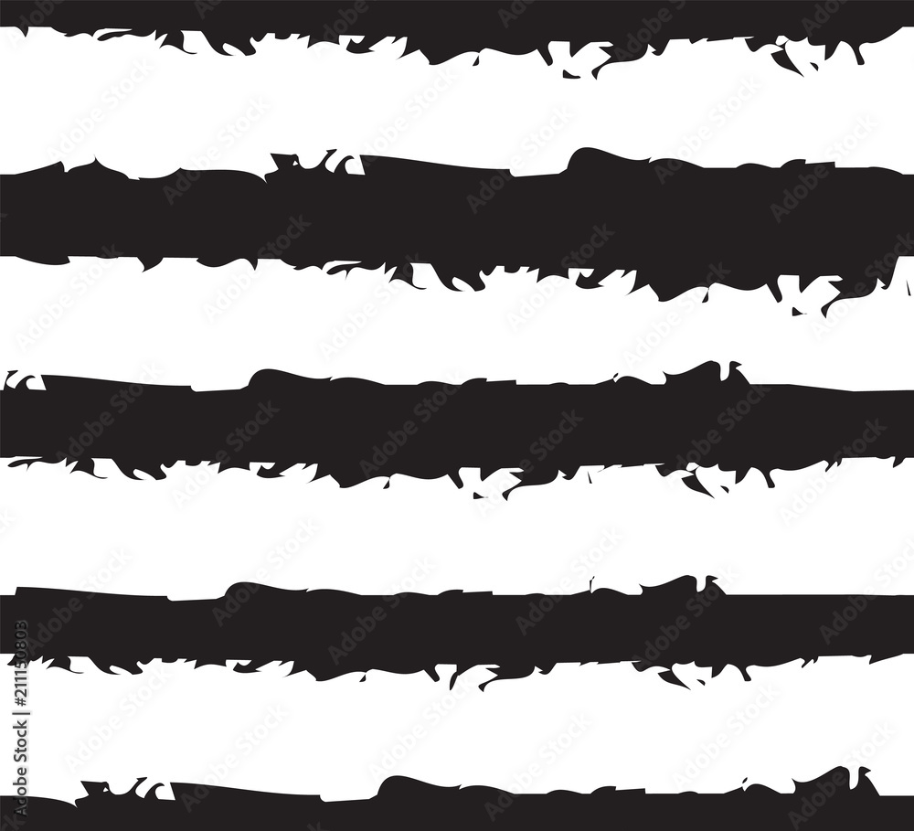 Abstract Pattern. Black and White. Seamless. Vector.