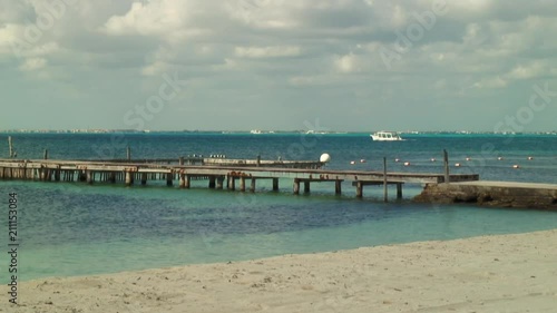 Wallpaper Mural View of Bridge in the Beach, Isla Mujeres Torontodigital.ca
