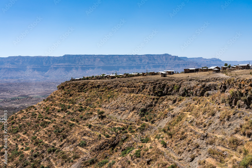 Äthiopien - Landschaft bei Lalibela - Neakuto Leab