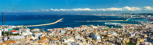 Panorama of the city centre of Algiers in Algeria