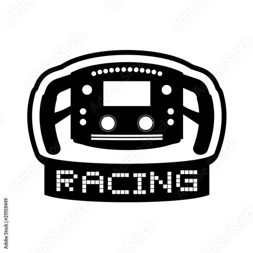 formula steering wheel illustration