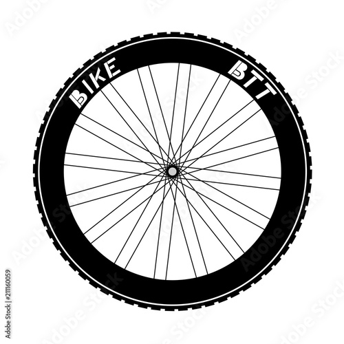 BTT bike wheel illustration