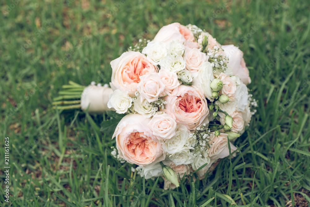 Wedding bunch of beautiful flowers Wedding bunch of beautiful flowers