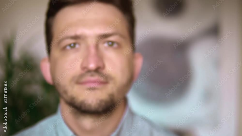 the guy comes out of the defocus the guy comes out of the defocus