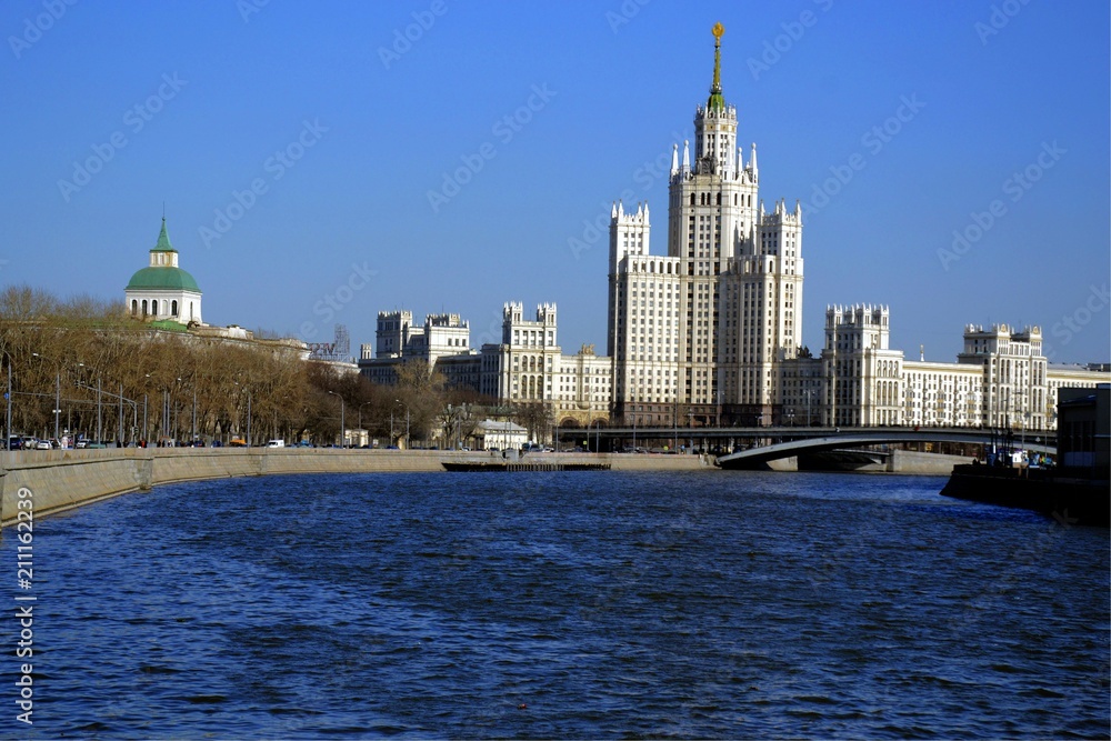 Naklejka premium moscow river