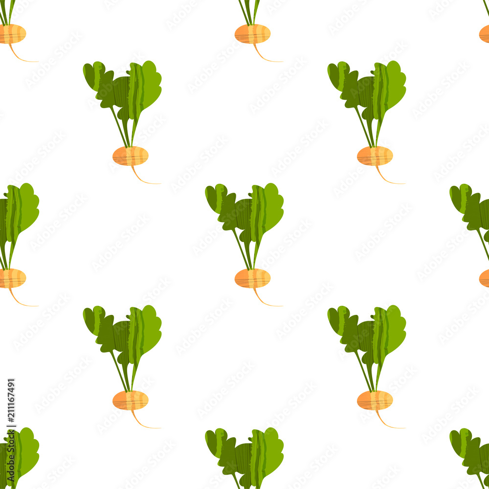 Seamless pattern with turnips Seamless pattern with turnips