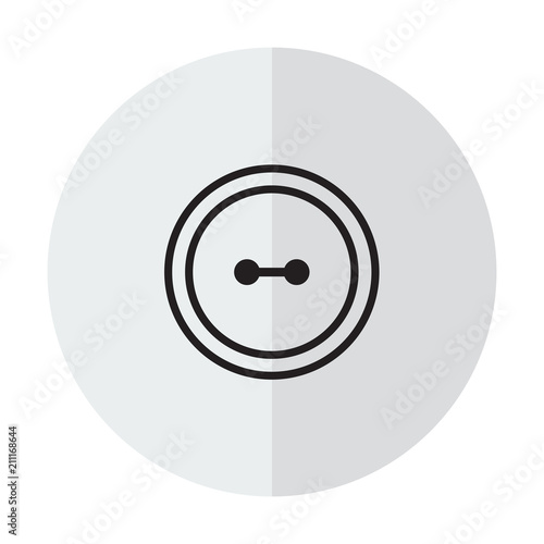Clothes button set with needle