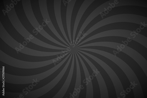Decorative retro blue and grey spiral background, swirling radial pattern, abstract vector illustration