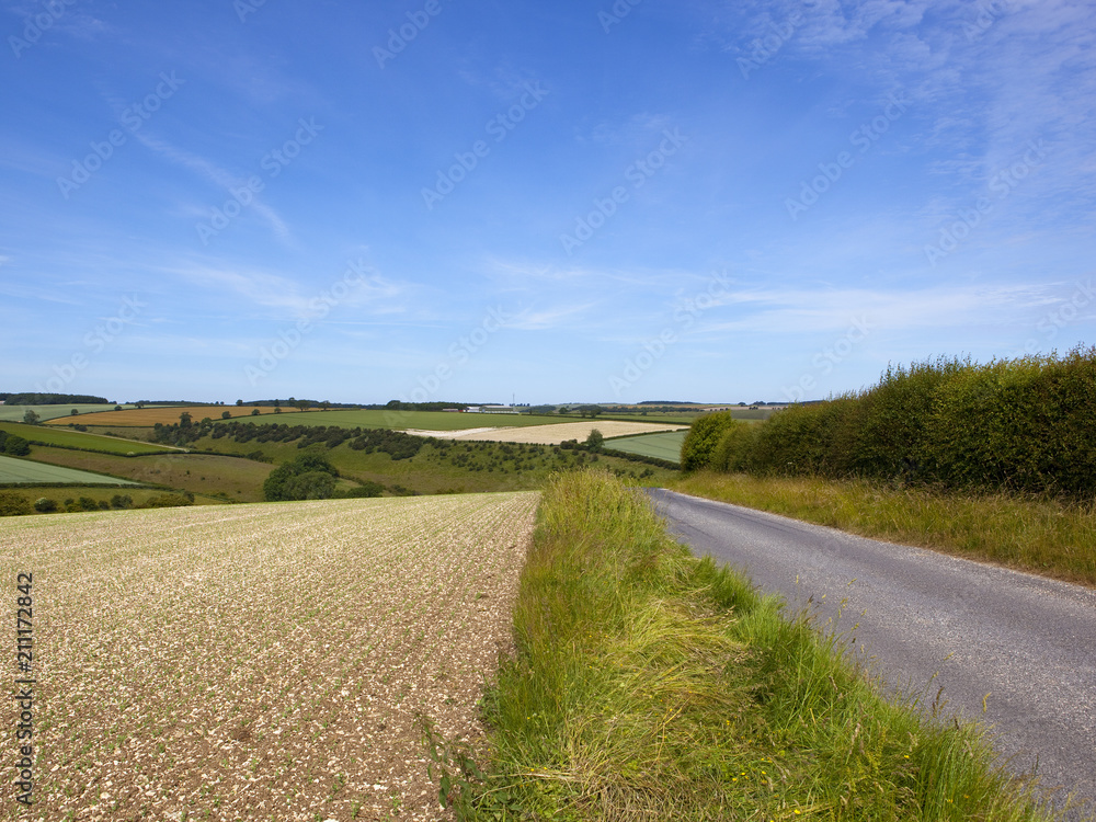 scenic upland country road