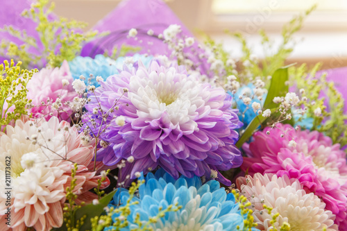 Bouquet from different colo...