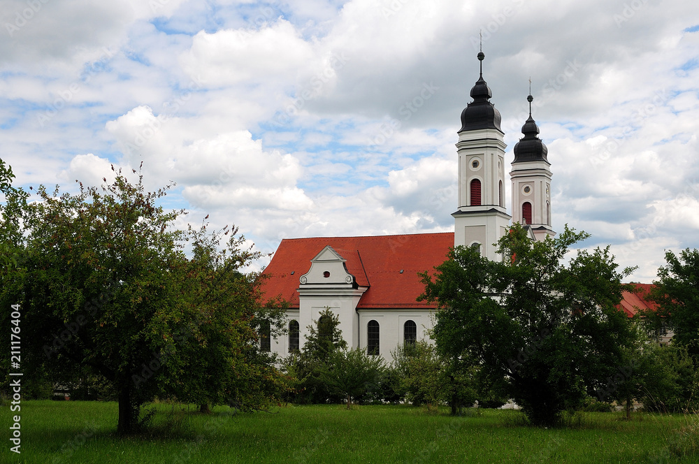 baroque monastery church of Irsee, Bavaria