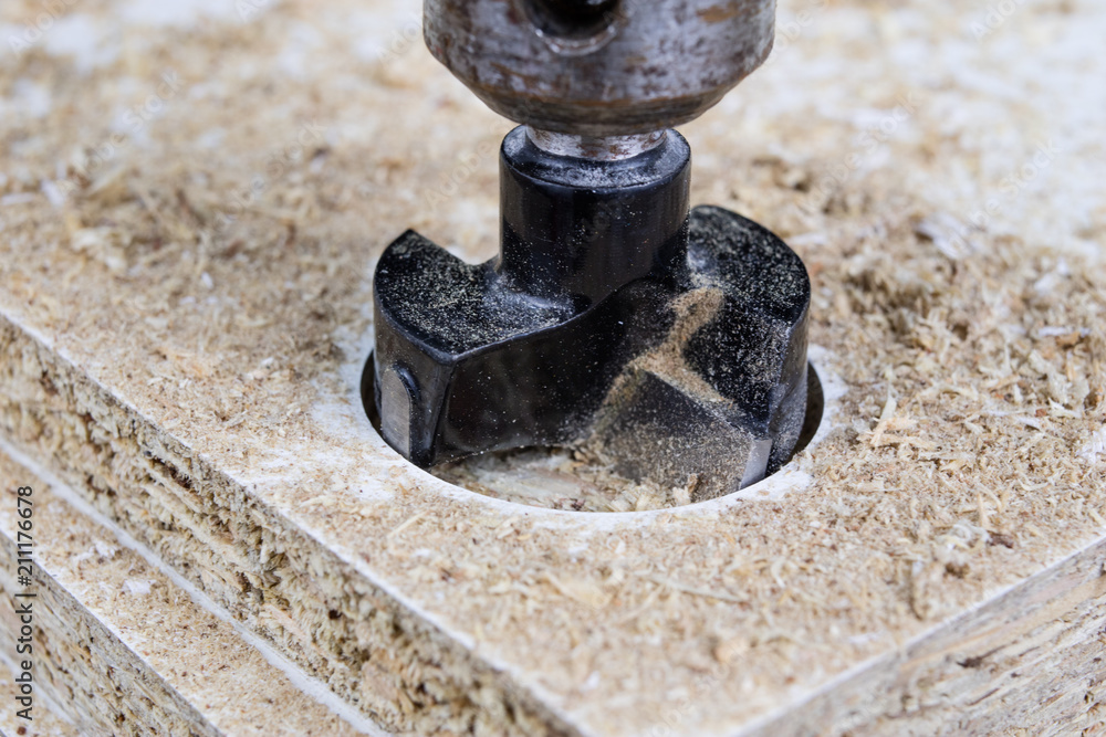 Milling cutter for fixing hinges in chipboard. Joinery accessories for furniture construction. Milling cutter for fixing hinges in chipboard. Joinery accessories for furniture construction.