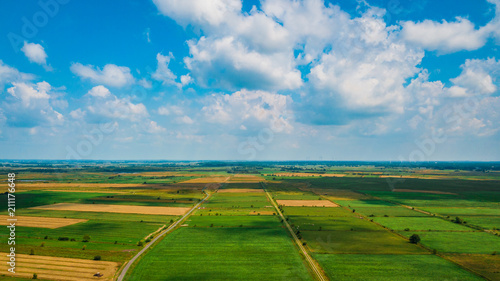 Foto Landschaft in der nähe von Heide in Schleswig Holstein