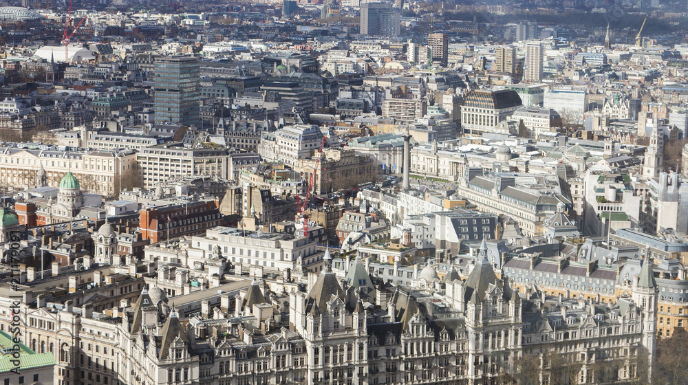 London city skyline in United Kingdom